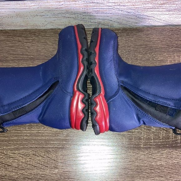 Youth Red and Navy Lands End Snow Boots Size 7m - Picture 12 of 14